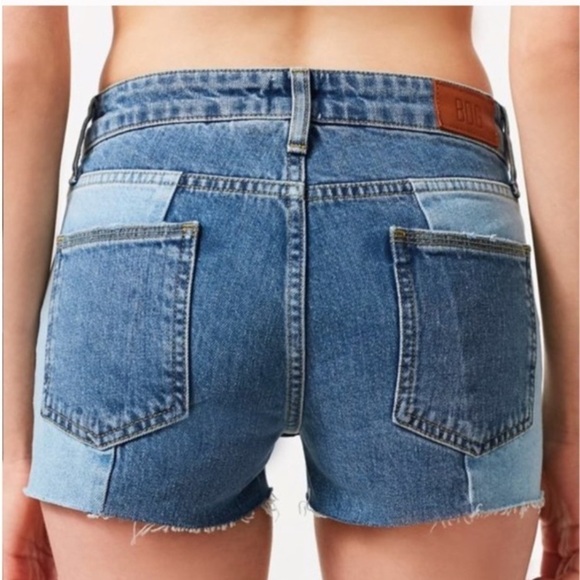 BDG Retro Color Block Patchwork Denim Shorts 70’s - Picture 8 of 10